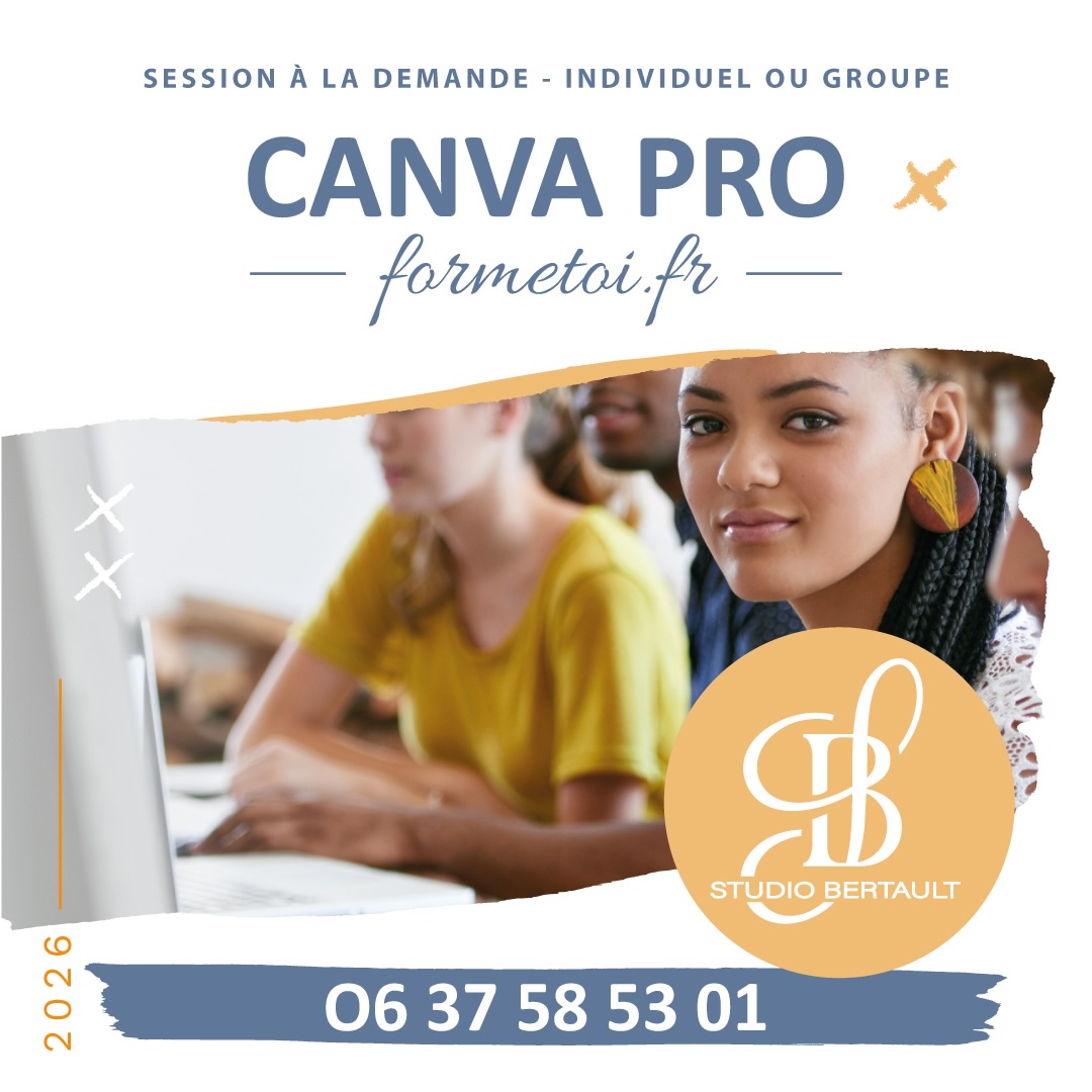 Formation Canva Pro, possibilité de prise en charge jusqu’à 100%, renseignez-vous ! 0637585301 #canva #formation #cherbourgencotentin