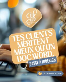 Tes clients méritent mieux qu'un doc Word. 👇
Tu passes des heures sur ta plaquette… et le résultat ne reflète pas la qualité de ce que tu fais vraiment.
La mise en page, ça se voit. Immédiatement.
Avec Adobe InDesign, tu crées des supports print qui inspirent confiance dès la première page — brochures, catalogues, magazines, supports commerciaux.
> Formation certifiante RS 7068
> Éligible CPF — zéro reste à charge possible
> Présentiel à Cherbourg ou distanciel
> 100% de satisfaction apprenants
Un entretien téléphonique gratuit pour faire le point sur ton projet et ton financement
👉 lien en bio
—
#FormationInDesign #FormationCertifiante #CPF #FormationCherbourg