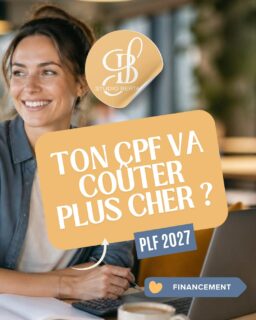 Ton CPF va coûter plus cher en 2027 ? 💸
Le projet de loi de finances 2027, présenté le 1er octobre 2026, prévoit de relever le reste à charge du CPF : 350 € au lieu de 150 € aujourd'hui (article 89 du PLF 2027).
Ce qui pourrait changer 👇
✦ 350 € de participation, hors formations prioritaires
✦ 150 € maintenus pour les certifications jugées prioritaires par l'État
✦ Aucun reste à charge si ton employeur, ton OPCO ou un autre financeur complète ton CPF
✦ Le texte est encore en discussion au Parlement
⚠️ Sous réserve du vote final de la loi de finances.
Tu as un projet de formation en création de site, PAO, réseaux sociaux ou marketing digital ? C'est le bon moment pour anticiper 😉
👉 RDV téléphonique gratuit au 06 37 58 53 01 pour faire le point sur ton projet et ton financement : formetoi.fr
Formetoi, organisme de formation certifié Qualiopi à Cherbourg-en-Cotentin (Normandie), en présentiel ou à distance partout en France.
#CPF #moncompteformation #loidefinances2027 #financementformation #formationprofessionnelle #formetoi #cherbourg #normandie