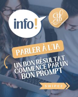 L’IA ne lit pas dans vos pensées.
Un meilleur résultat commence par une meilleure consigne. Contexte, objectif, ton, exemple : quelques bons réflexes à prendre pour passer d'une réponse générique à un texte qui vous ressemble vraiment.
👉 Swipez pour découvrir comment bien écrire vos prompts.
Envie d’aller plus loin ? Notre formation IA générative Claude vous apprend à utiliser l’IA au quotidien, simplement et efficacement.
👉 RDV téléphonique gratuit au 06 37 58 53 01, plus d'infos sur : formetoi.fr
#ia #prompt #formation #formetoi #productivité