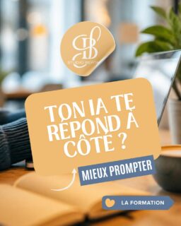 Ton IA générative te répond à côté ? 🤖
Une réponse vague vient souvent d'une demande vague. Avec l'IA générative, tout se joue dans le prompt.
Ce qui coince le plus souvent 👇
✦ Pas assez de contexte donné à l'IA
✦ Des consignes trop courtes
✦ Aucun exemple fourni
✦ Des résultats à tout reprendre
Dans la formation « Gagner du temps avec Claude et l'IA générative », 100 % pratique, tu apprends les prompts efficaces, le rôle et le contexte, les exemples guidés, les itérations, les projets Claude et les modèles de prompts.
À la fin, tu sais poser le bon contexte, structurer tes demandes, itérer jusqu'au bon résultat et créer tes propres modèles de prompts ✨
Swipe ➡️ pour découvrir le programme.
Formation finançable par ton OPCO, France Travail ou ton employeur, en présentiel à Cherbourg ou à distance.
✦ Financement possible selon ton statut
Et toi, quelle est ta plus grosse galère avec l'IA ? Dis-le en commentaire 💬
👉 RDV téléphonique gratuit au 06 37 58 53 01 pour faire le point sur ton projet et ton financement : formetoi.fr
Formetoi, organisme de formation certifié Qualiopi à Cherbourg-en-Cotentin (Manche, Normandie), en présentiel ou à distance partout en France.
#iagenerative #prompt #claude #intelligenceartificielle #formationprofessionnelle #formetoi #cherbourg #normandie